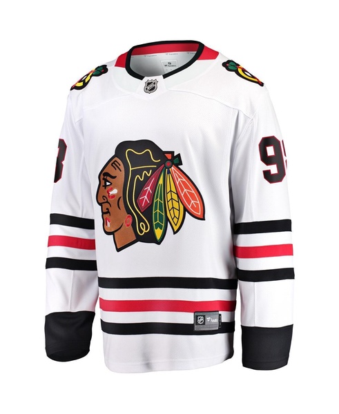 Men's Connor Bedard White Chicago Blackhawks Away Breakaway Player Jersey