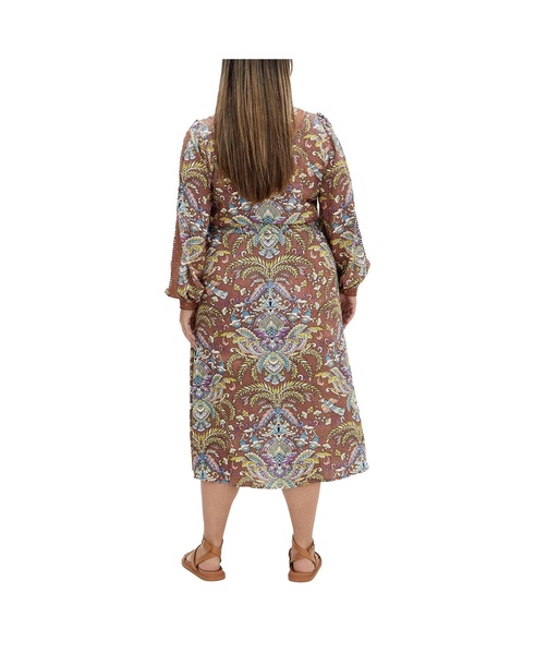 Plus Size Mysteria Print Dress