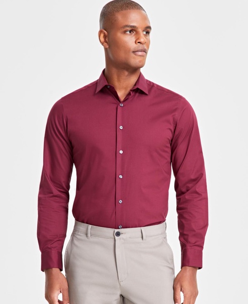 Men's Slim-Fit Solid Dress Shirt, Created for Macy's