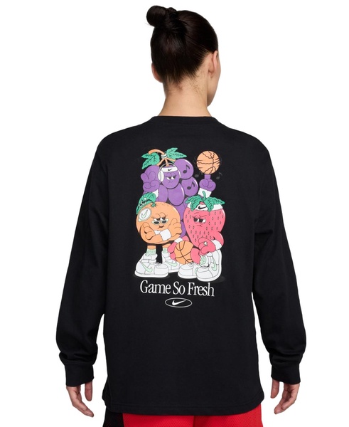 Women's Cotton Graphic Crewneck Long-Sleeve T-Shirt