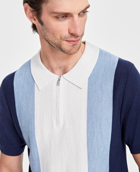 Men's Colorblocked Polo Sweater, Created for Macy's