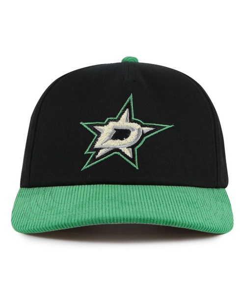 Men's Black/Kelly Green Dallas Stars Burnett Adjustable Hat