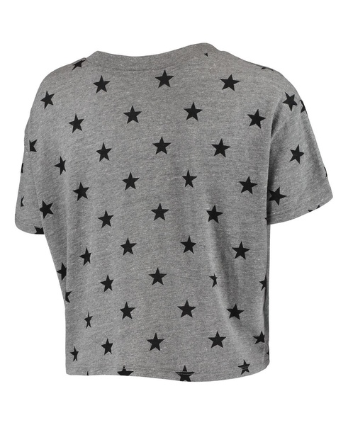 Women's Gray Kentucky Wildcats Headliner Stars Cropped Tri-Blend T-shirt