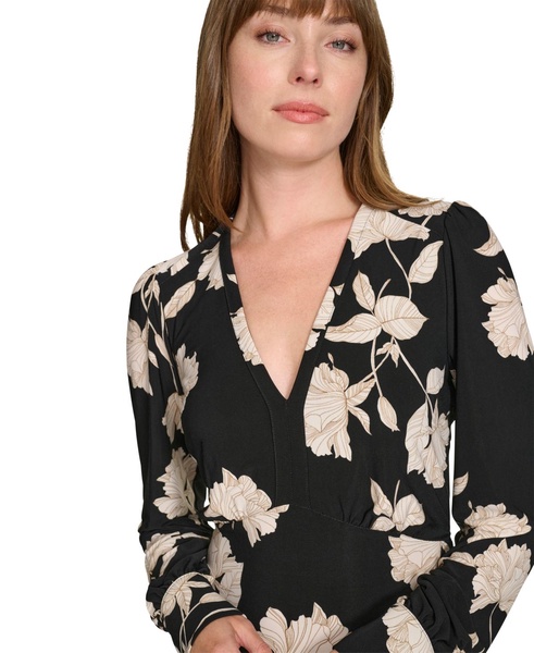 Women's Floral-Print Midi Dress