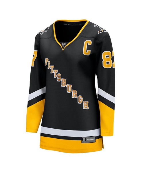 Women's Sidney Crosby Black Pittsburgh Penguins 2021/22 Alternate Premier Breakaway Player Jersey