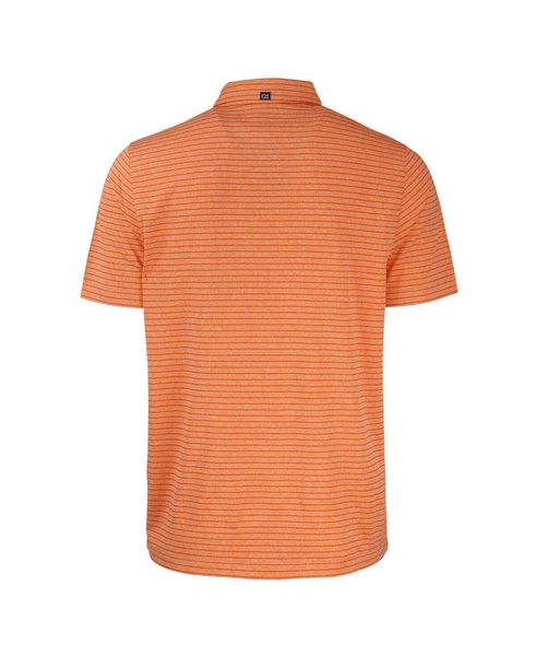 Men's Miami Hurricanes Forge Eco Heathered Stripe Stretch Polo