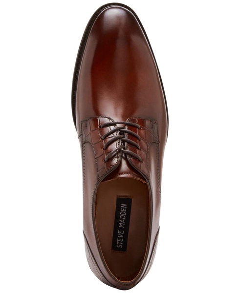 Men's Jett Croc-Embossed Lace-Up Dress Shoes 