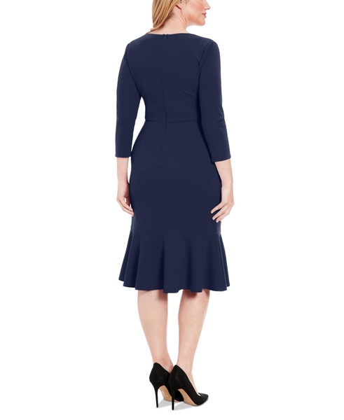 Women's Twist-Front Midi Dress