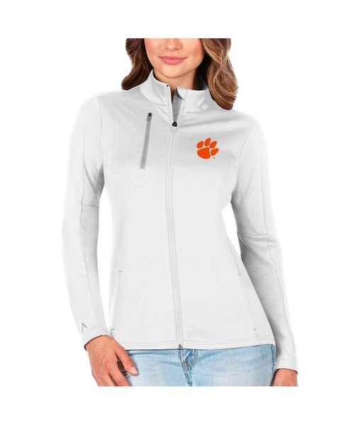 Women's White/Silver Clemson Tigers Generation Full-Zip Jacket