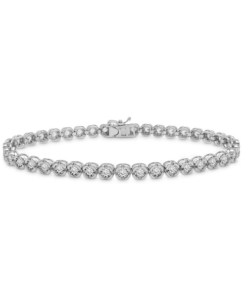 Men's Diamond Tennis Bracelet (1 ct. t.w.) in Sterling Silver