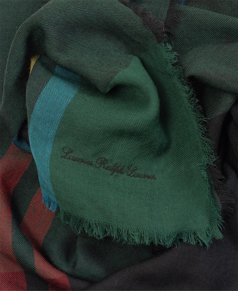 Woven Plaid Square Scarf