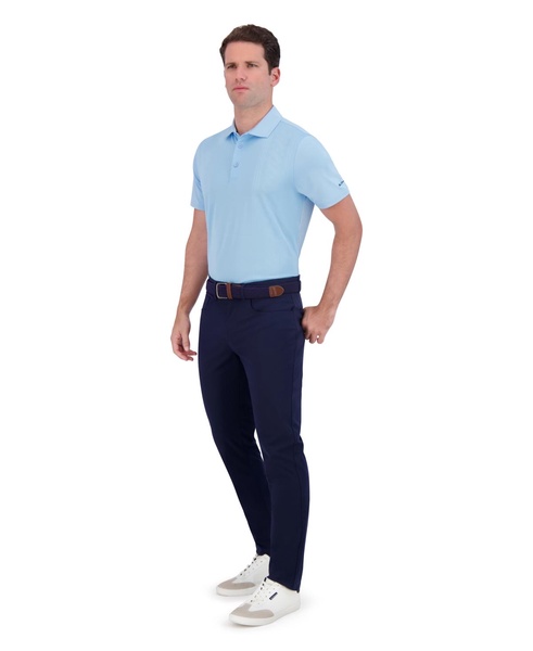 Men's Golf Tonal Diamond Jacquard Sports Fit Polo Shirt