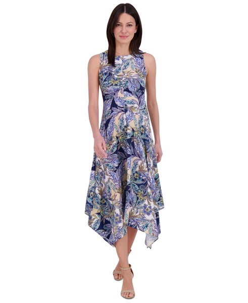 Women's Printed High-Low-Hem Dress