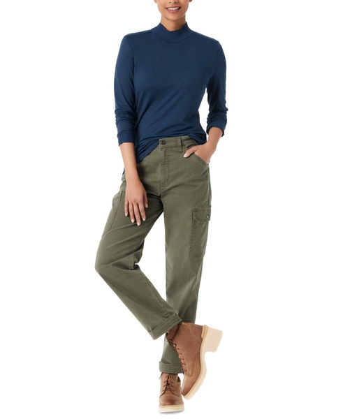 Women's Mock-Neck Long-Sleeve Top