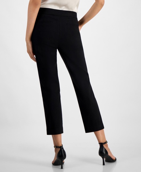 Women's Stretch Twill Cropped Straight Pull-On Pants