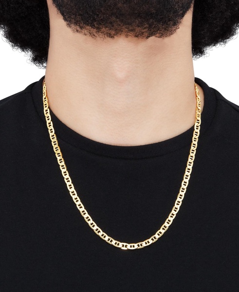 Polished Mariner Link 22" Chain Necklace (5.5mm) in 10k Gold
