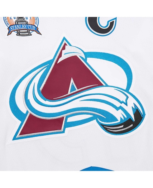 Men's Joe Sakic White Colorado Avalanche 2000-01 Power Play Jersey