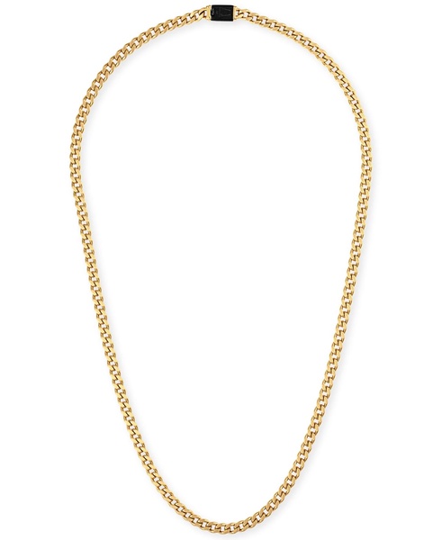 Gold-Tone Stainless Steel Classic Curb Chain 22" Necklace