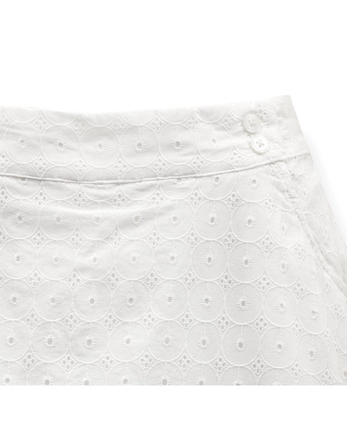 Women's Organic Cotton Eyelet Skort
