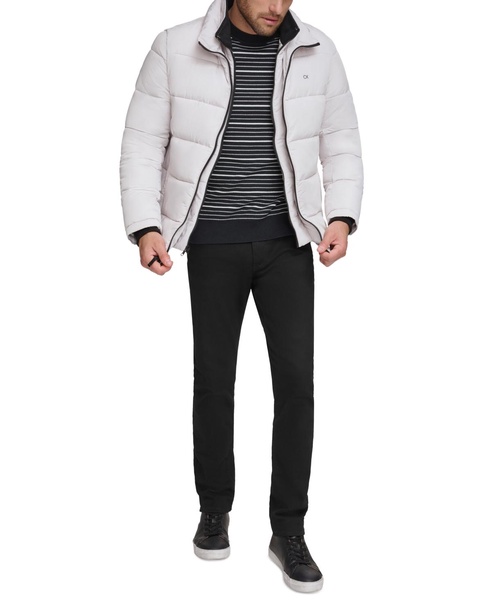Men's Puffer With Set In Bib Detail, Created for Macy's