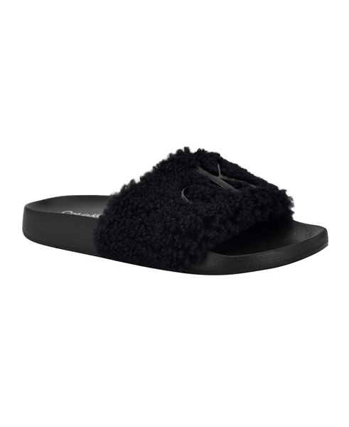 Women's Amaya Fuzzy Slide Sandals