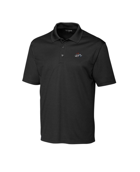 Men's Black Rocket City Trash Pandas Clique Spin Eco Performance Pique Polo