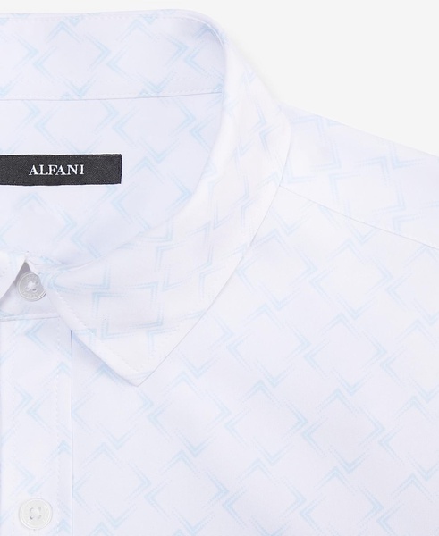 Men's Alfatech Geometric Print Shirt, Exclusively at Macy's