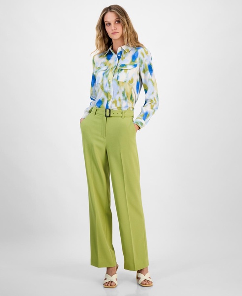 Women's Watercolor-Print Blouse, Exclusively at Macy's