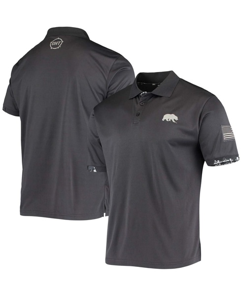 Men's Charcoal Cal Bears OHT Military Inspired Appreciation Digital Camo Polo