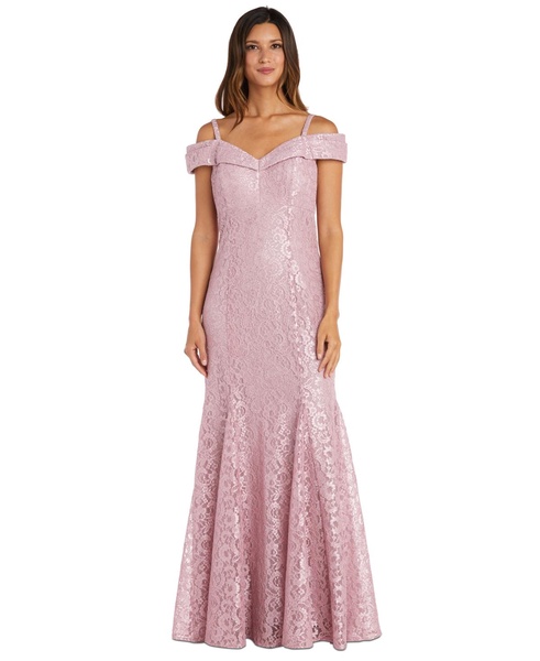 Off-The-Shoulder Lace Gown