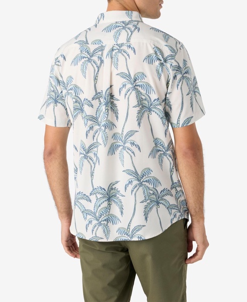 Men's Trvlr Short Sleeve Printed Button-Front Performance Shirt