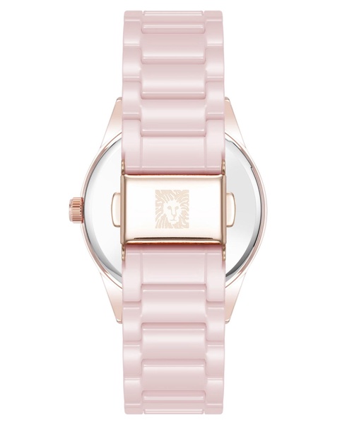 Women's Quartz Blush Floral Ceramic Bracelet Watch, 34mm