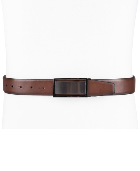 Men's Reversible Cut-Out Plaque Belt, Created for Macy's
