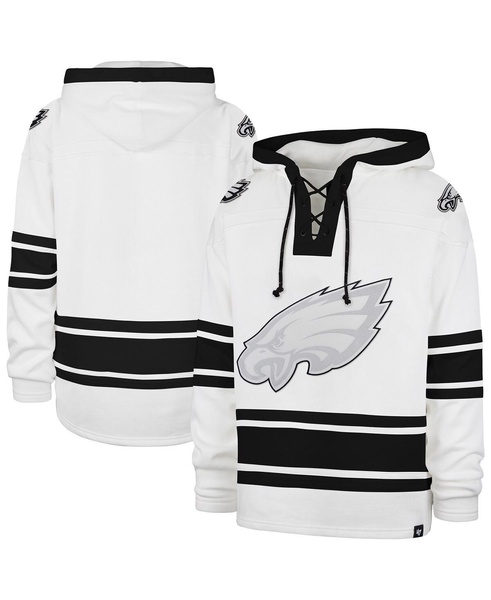 Men's White Philadelphia Eagles After Image Superior Lacer with Hood
