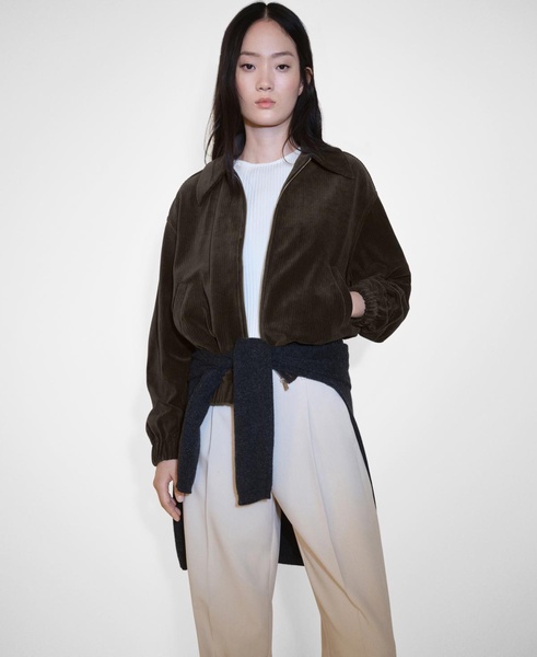 Women's Corduroy Bomber Jacket