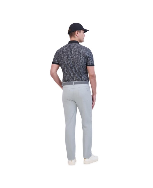 Men's Mono Dots Tech Jersey Sports Fit Polo Shirt