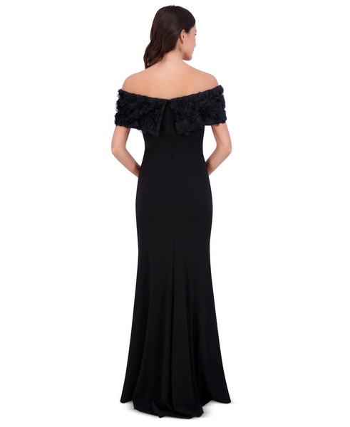 Women's Off-The-Shoulder Side-Ruched Gown