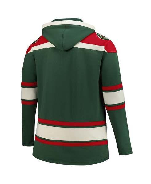 Men's Green Minnesota Wild Big Tall Superior Lacer Fleece Pullover Hoodie