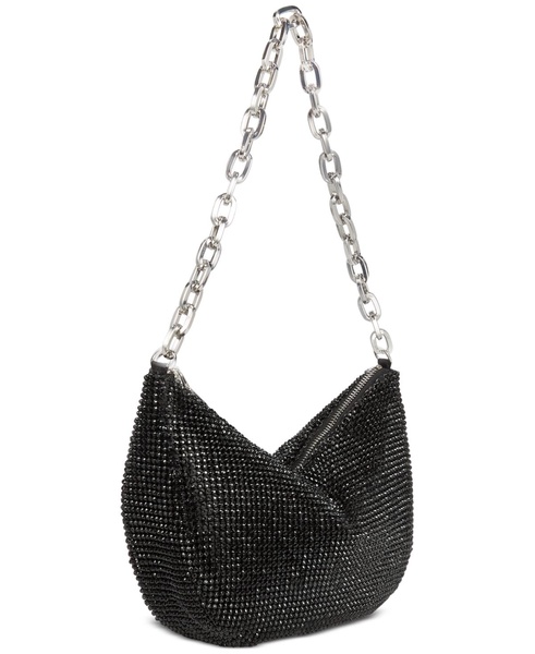Crescent Diamond Mesh Small Chain Hobo, Created for Macy's 
