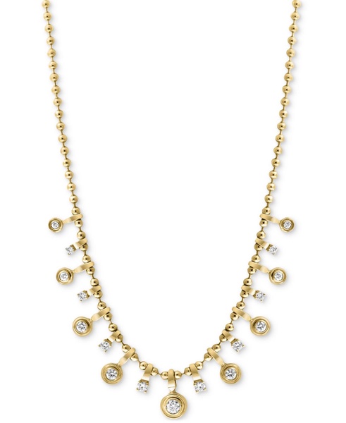 EFFY® Diamond Dangle 18" Collar Necklace (1-1/5 ct. t.w.) in 14k Gold