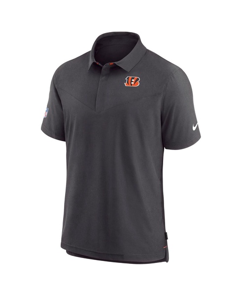 Men's Black Cincinnati Bengals Sideline Lockup Performance Polo