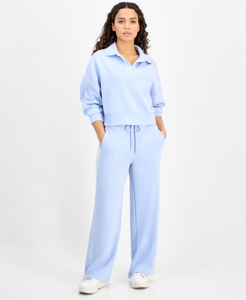 Women's High-Rise Drawstring-Waist Pants, Exclusively at Macy's