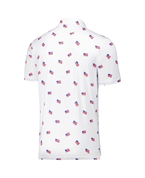 Men's White Los Angeles Dodgers Americana Polo