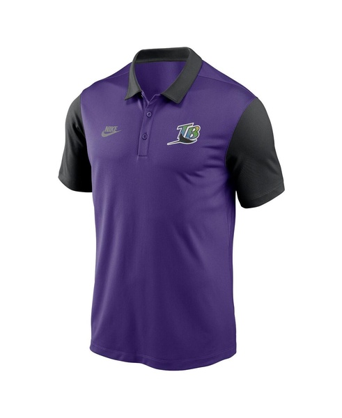 Men's Purple Tampa Bay Rays Franchise Cooperstown Collection Polo Shirt