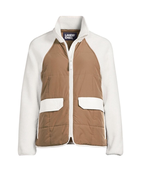 Women's Mixed Media High Pile Fleece Jacket