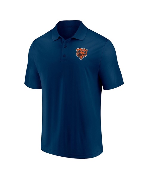 Men's Navy and Orange Chicago Bears Home and Away 2-Pack Polo Shirt Set