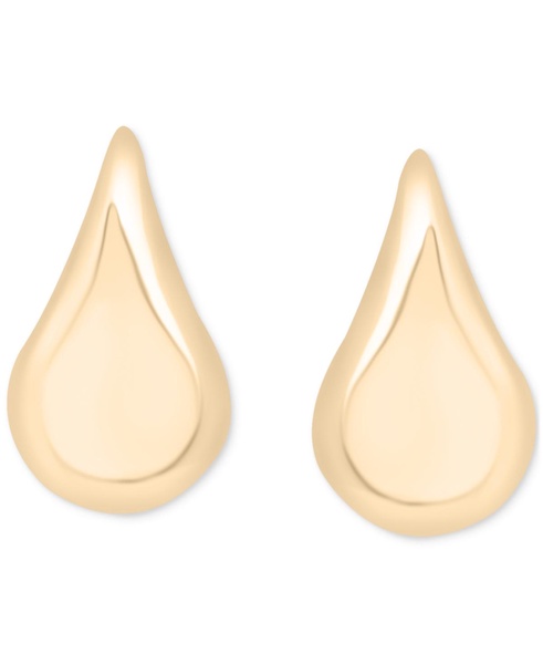 Puff Teardrop Stud Earrings in Gold Vermeil, Created for Macy's