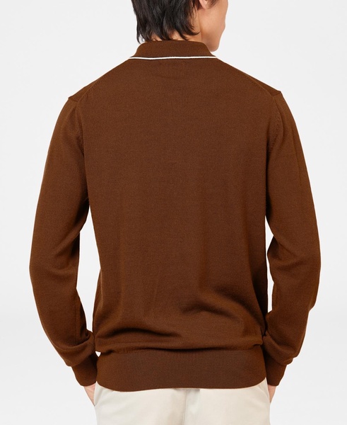 Men's Tipped Merino Regular Fit Polo Shirt