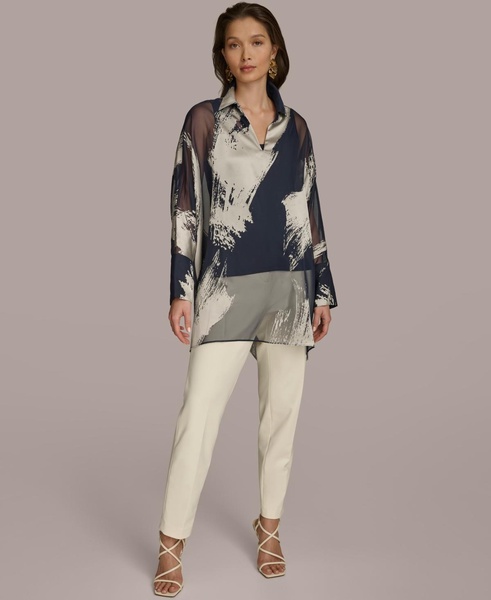 Women's Metallic Print Tunic