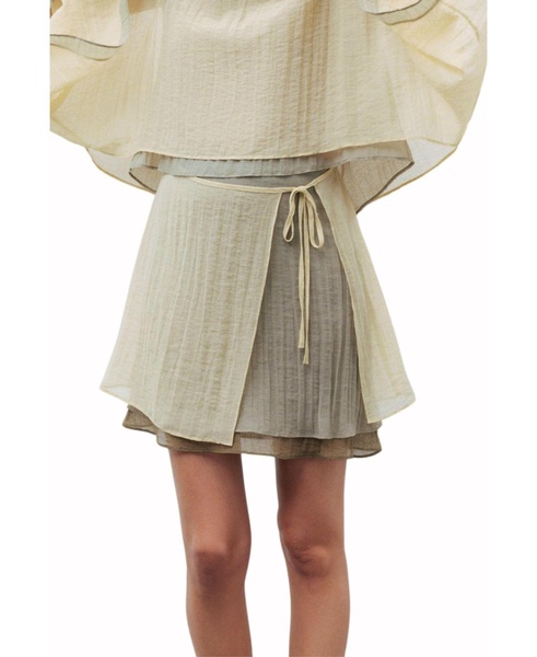 Women's Mini Skirt with Tie Detail